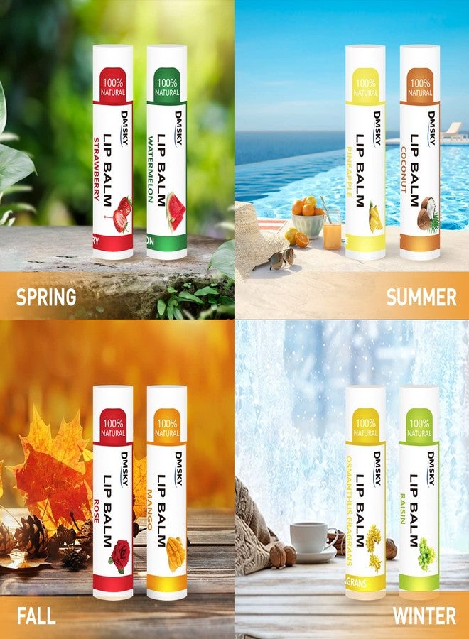 DMSKY Lip Balm Bulk 108 Pack, Lip Balm Hydrating with Vitamin E and Coconut Oil 12 Flavors, Lip Moisturizer Treatment - Party Favors Bulk Gift - Image 3