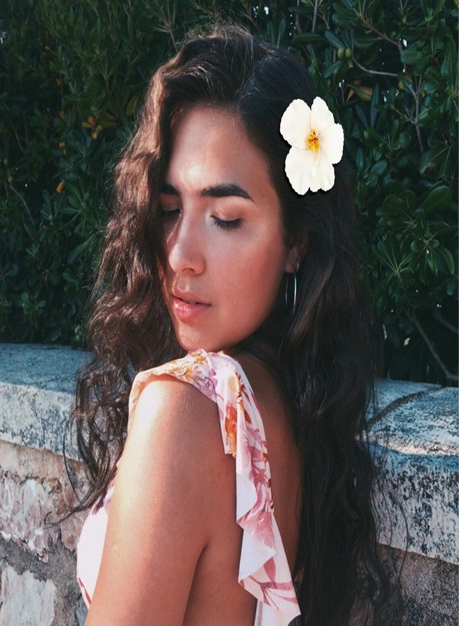 KICOSY 6 Pack Hawaiian Flower Hair Clips for Women - Tropical Hibiscus, Plumeria & Orchid Hair Accessories - Stylish Beach Party Wedding Hair Clips with Vibrant Floral Designs - Image 3