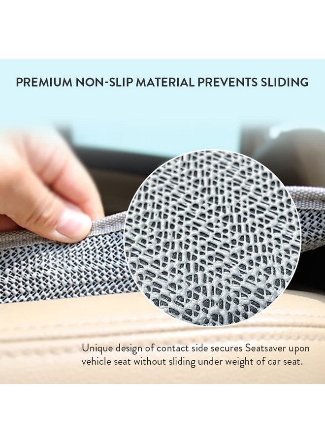 Prince Lionheart Car Seat Protector. The only 2 stage Seatsaver Designed with Thick padding, Nonabsorbent, waterproof, PVC foam material. Comparable with all baby and toddler car seats. (Grey) - Image 4