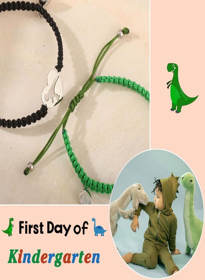 AULSIEY First Day of Kindergarten Boys Bracelet Mommy and Me, First Day of Pre School Bracelet Gifs for Son, Back to School Pre K Jewelry Gifts for Mom and Son,Matching Dinosaur Bracelets (B+G K) - Image 5