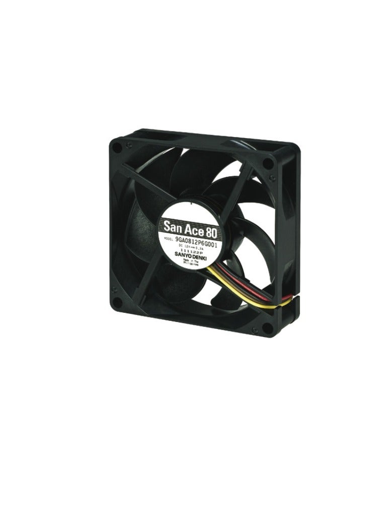 Fielect 24V Brushless DC Cooling Fan 80x80x38mm Mini Cooling Fan Long Life Sleeve Bearing Computer Case Cooling Fan,0.3A 1Pcs 