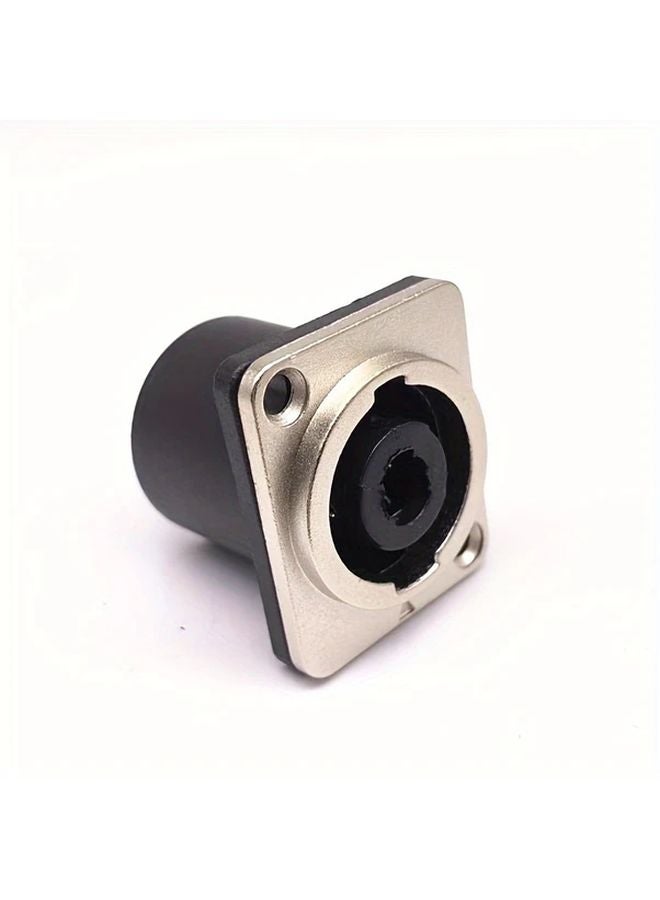 Metal Square Seat RCA Connector Plug And Play Audio Video Socket For Theater DJ Studio - Image 4