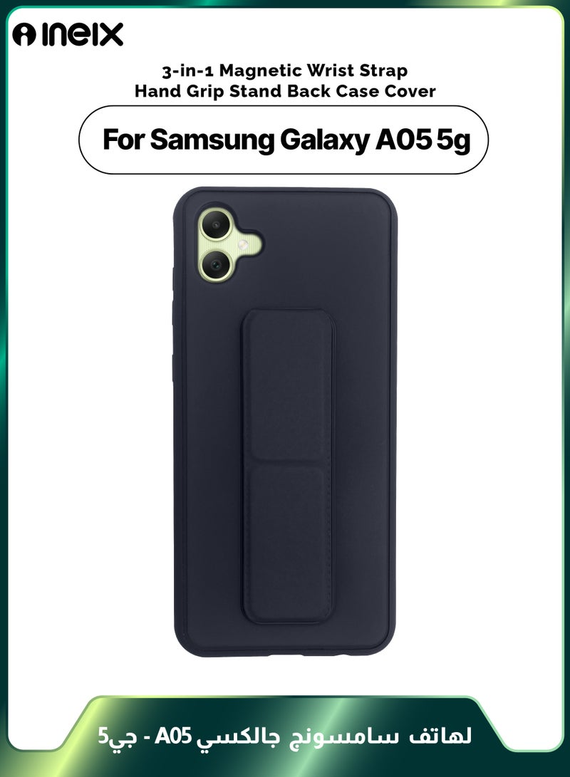 إينيكس جراب حماية 3 في 1 مغناطيسي ذو مسند للهاتف سامسونج جالكسي ايه 05-أزرق بحري - Image 1