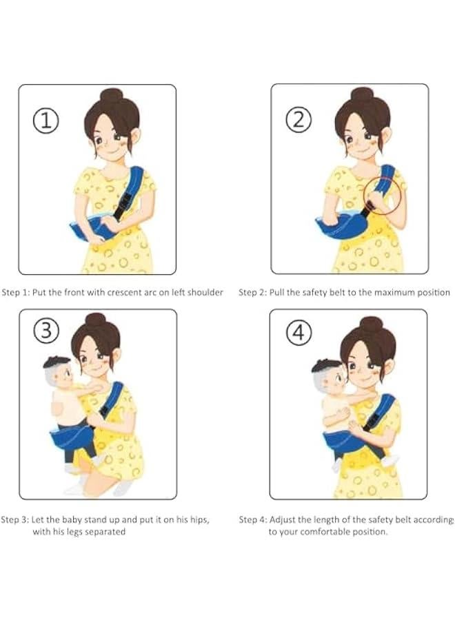 HOOKOR Toddler Carrier, Ergonomic Baby Sling Carrier with Adjustable Strap, Soft Padding & Non-Slip Hip Seat, Perfect for Infant and Toddler(7-66 lbs), Premium Cotton (Green) - Image 3