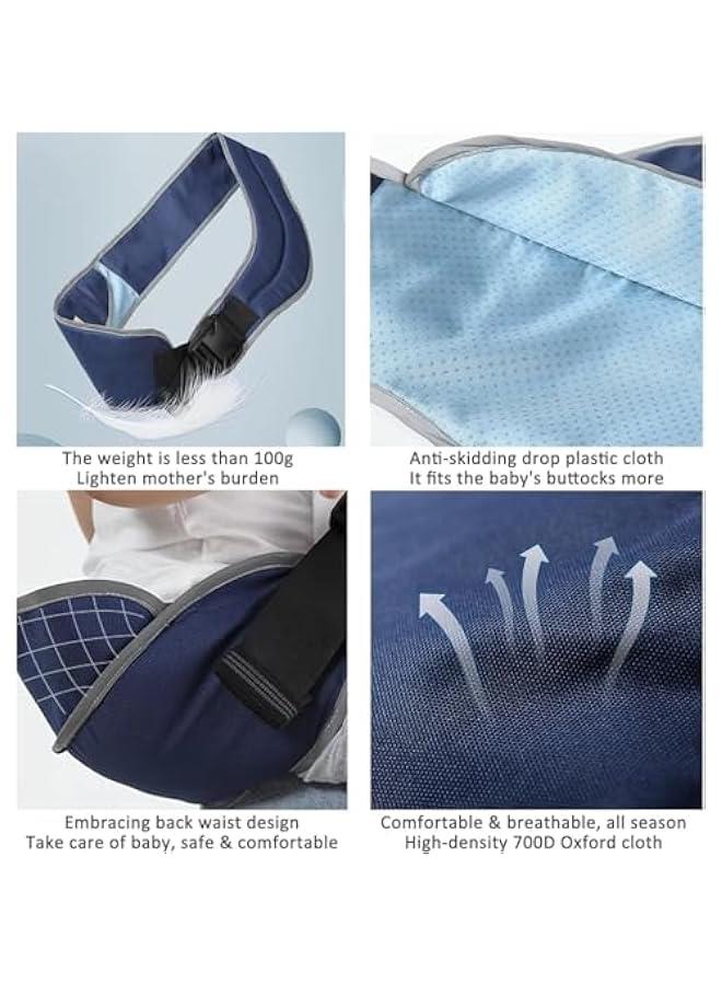 HOOKOR Toddler Carrier, Ergonomic Baby Sling Carrier with Adjustable Strap, Soft Padding & Non-Slip Hip Seat, Perfect for Infant and Toddler(7-66 lbs), Premium Cotton (Green) - Image 4