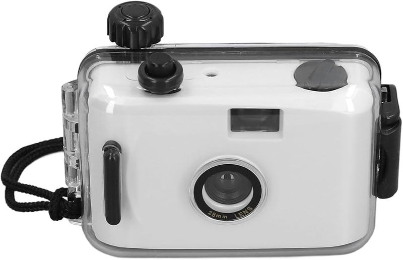 Black White 35mm Film Camera Reusable Lightweight Retro with Case 1 100s F9 28mm Lens for Snorkeling - Image 1