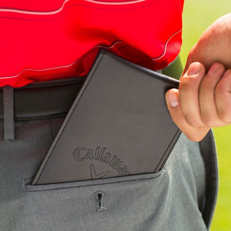Callaway Callaway Leather Golf Scorecard Holder, Black, 7" x 4.25"  - Image 4