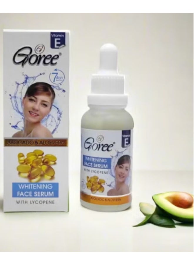 Goree Vitamin E Whitening Face Serum with Lycopene 30 ml Brightening Moisturizing Anti Dark Spot Skin Care - Image 2