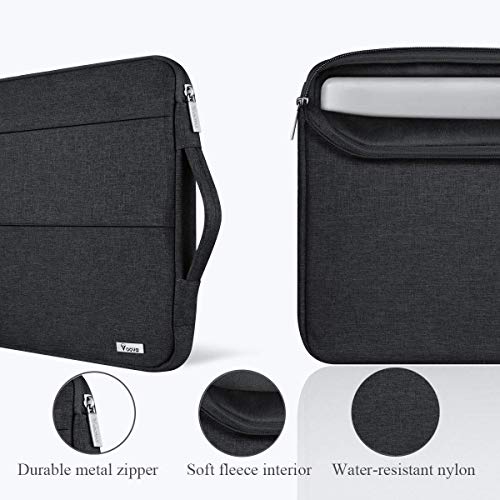 Voova 15.6 16 Inch Laptop Sleeve Case Compatible with MacBook Pro 16 M1/M2/M3/M4 Max 2019-2025, 15.6-16” Hp Lenovo Acer Asus, Waterproof Slim Computer Bag Cover with Handle, Black - Image 5