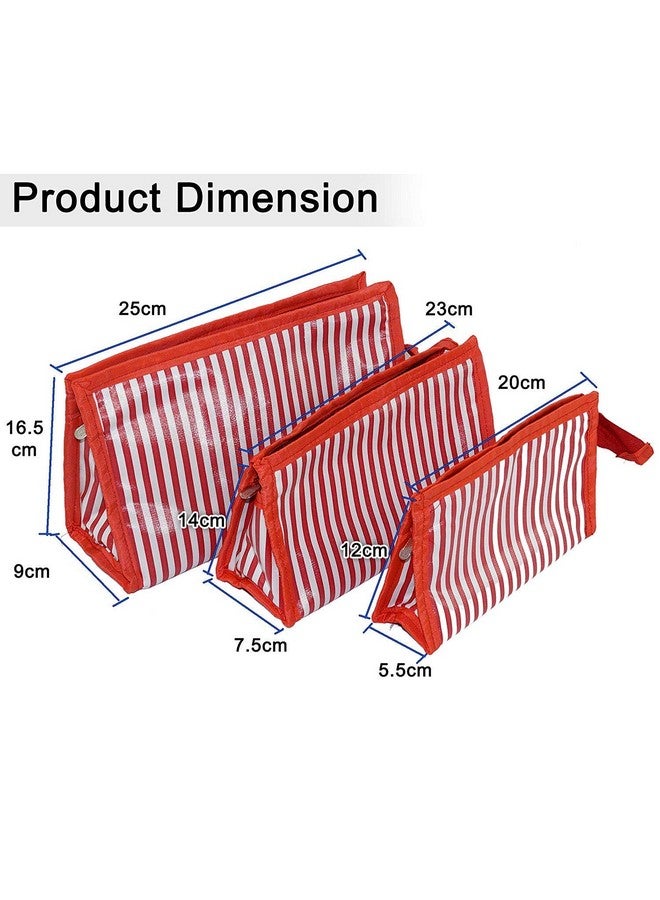 PRISMAXIC Multipurpose Travel Pouch Toiletry MAkeup kit pouch (Pack of 3) - Image 2