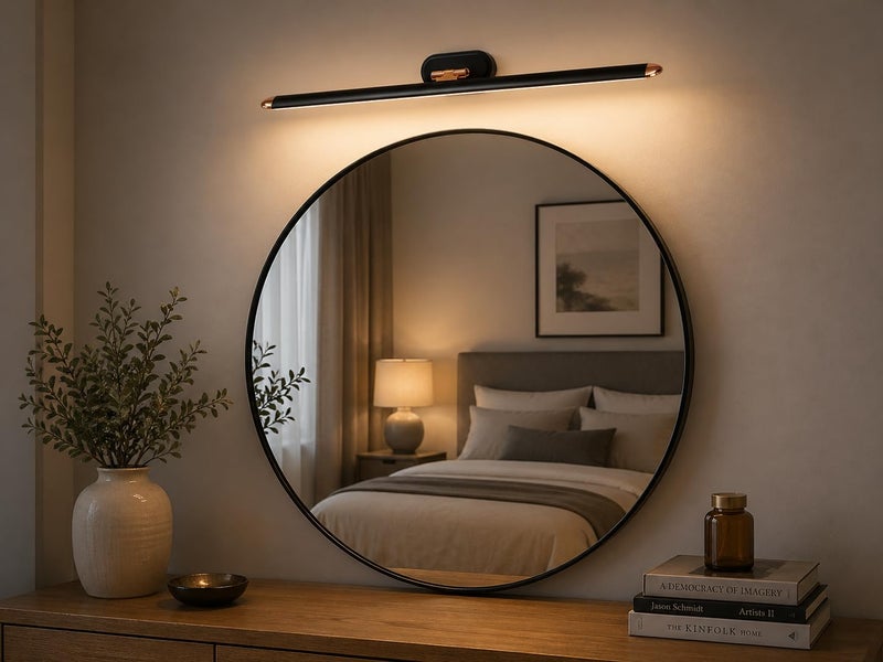 FILLISKA® Modern LED Picture/Dressing/Vanity/Bathroom/Mirror Light with 3 Step Light Mode & Adjustable Head (White,WarmWhite and Neutral White)(2 Year Warranty) (6 Watt White & Rosegold) - Image 1