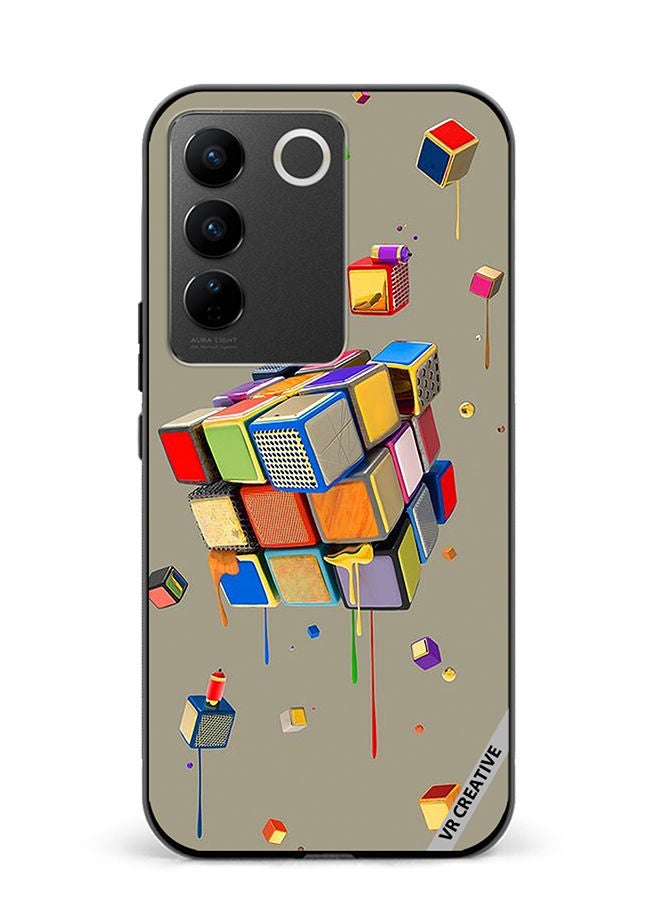 VR CREATIVE Protective Case Cover For Vivo V27e Dice Design Multicolour - Image 1