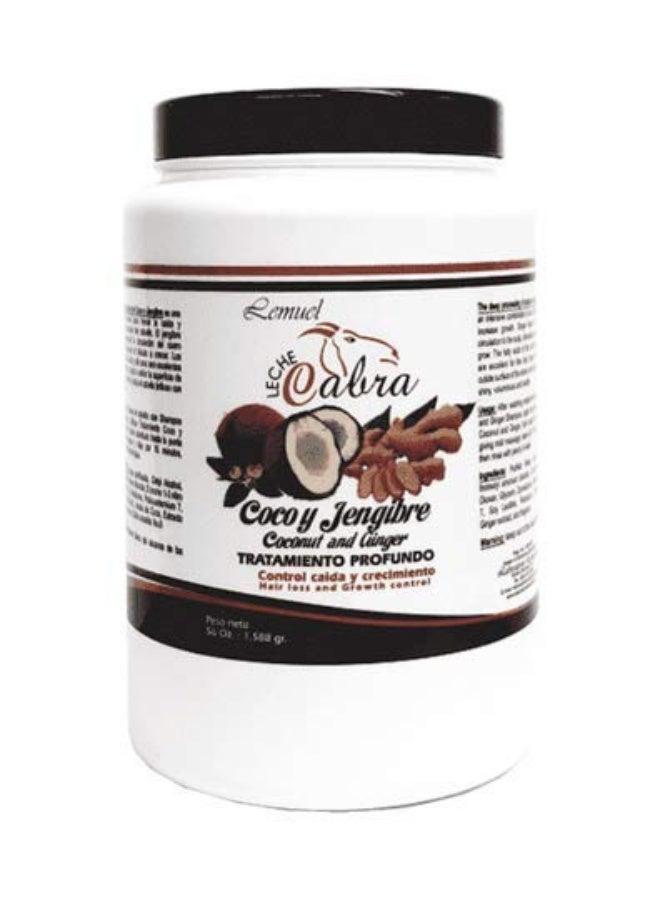 LEMUEL LECHE DE CABRA COCO Y JENGIBRE TRATAMIENTO TRATAMIENTO PROFUNDO CONTROL CAIDA Y CRECIMIENTO 56 OZ - Image 2