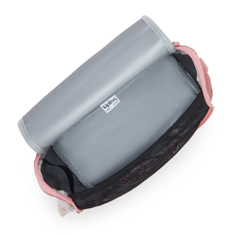 Kipling  Kipling  New Kichirou Bronze Pink Met Large LunchBag with Trolley Sleeve I5356-3MD  | Best Price UAE