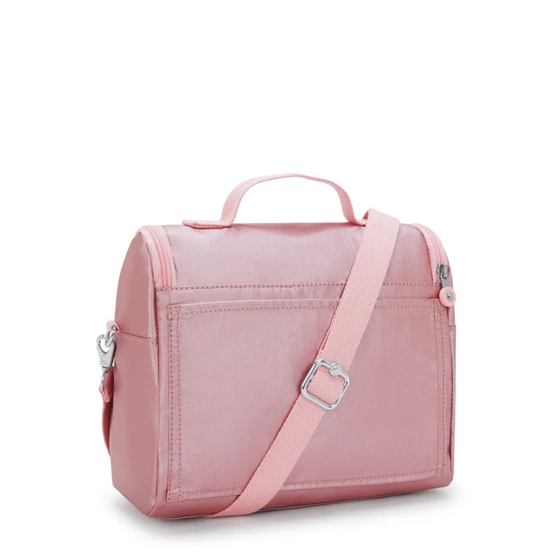 كيبلينغ Kipling  New Kichirou Bronze Pink Met Large LunchBag with Trolley Sleeve I5356-3MD