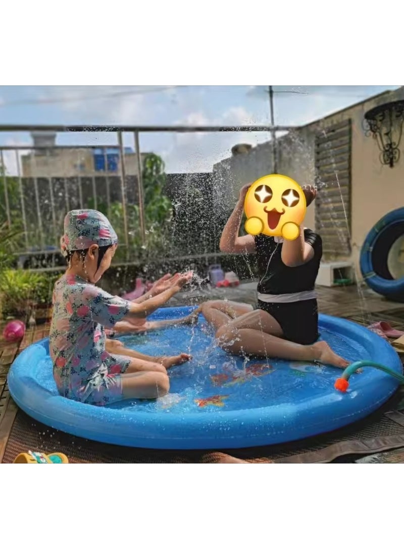Etertoyle Splash Pad Sprinkler Play Mat Summer Outdoor Inflatable Shallow Water Wading Pool Toys for Kids - Image 2