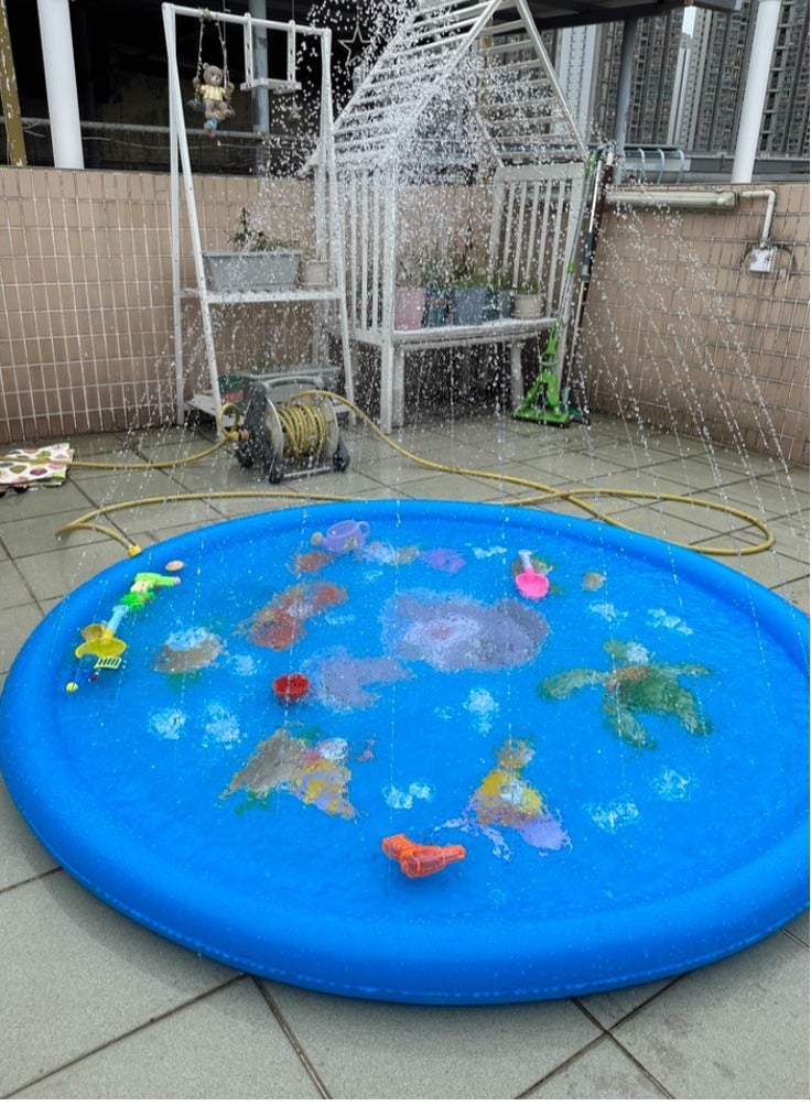 Etertoyle Splash Pad Sprinkler Play Mat Summer Outdoor Inflatable Shallow Water Wading Pool Toys for Kids - Image 3