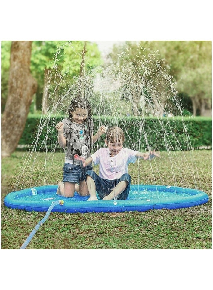Etertoyle Splash Pad Sprinkler Play Mat Summer Outdoor Inflatable Shallow Water Wading Pool Toys for Kids - Image 4