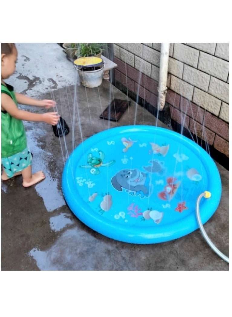 Etertoyle Splash Pad Sprinkler Play Mat Summer Outdoor Inflatable Shallow Water Wading Pool Toys for Kids - Image 5