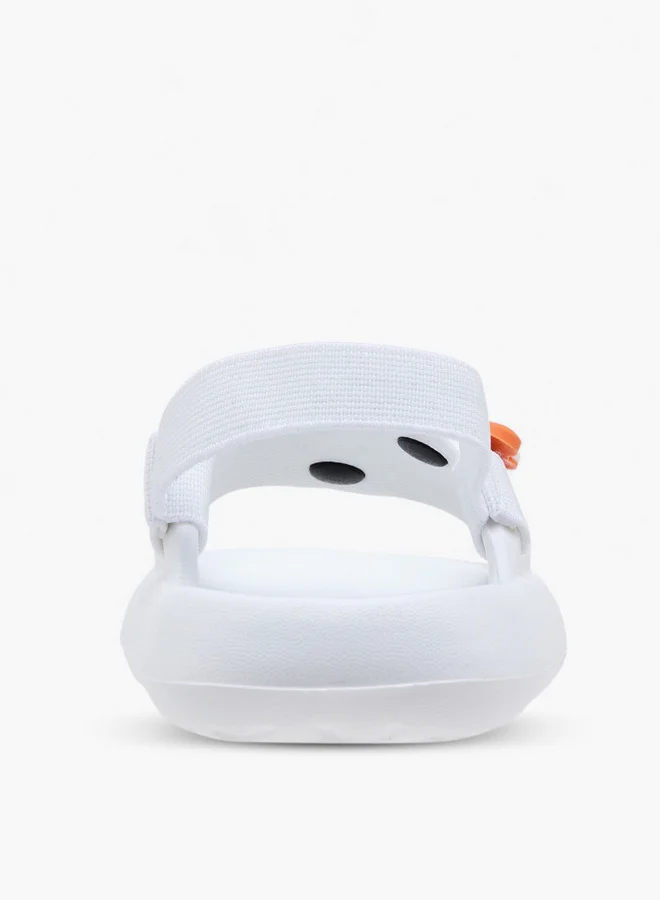 Aqua Boys Animal Applique Sandals with Elastic Backstrap