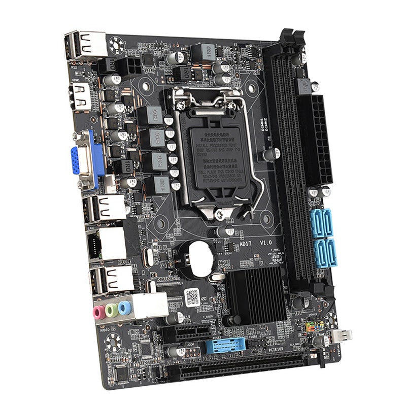لوحة أم لعاب سوداء: فتحات DDR3 ثنائية القناة - منافذ VGA عالية الدقة + تدعم منافذ HD معالج LGA1156 لمحبي الألعاب - Image 3