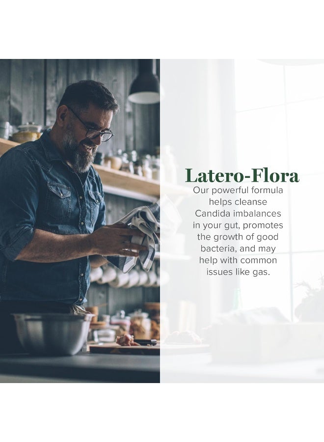 Global Healing Center Latero-Flora, Probiotic Supplement for Men and Women - Non-GMO, Vegan, 60 Capsules - Image 2