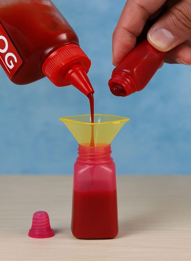 PURCHASE ZONE® Mini Sauce Bottle Reusable Condiment Dispenser for Ketchup, Mayonnaise, Salad Dressing & Spices – Leak-Proof Portable Squeeze Bottles (2 set - 100 ML - Image 3