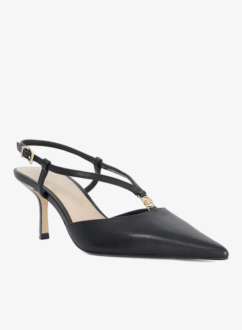 Dune London Clarrisa Pointed Toe Slingback Strap-heeled Sandals