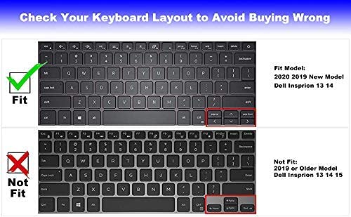 Justec Premium Keyboard Protector Cover for Dell Vostro 3401 Laptop - Black - Image 2