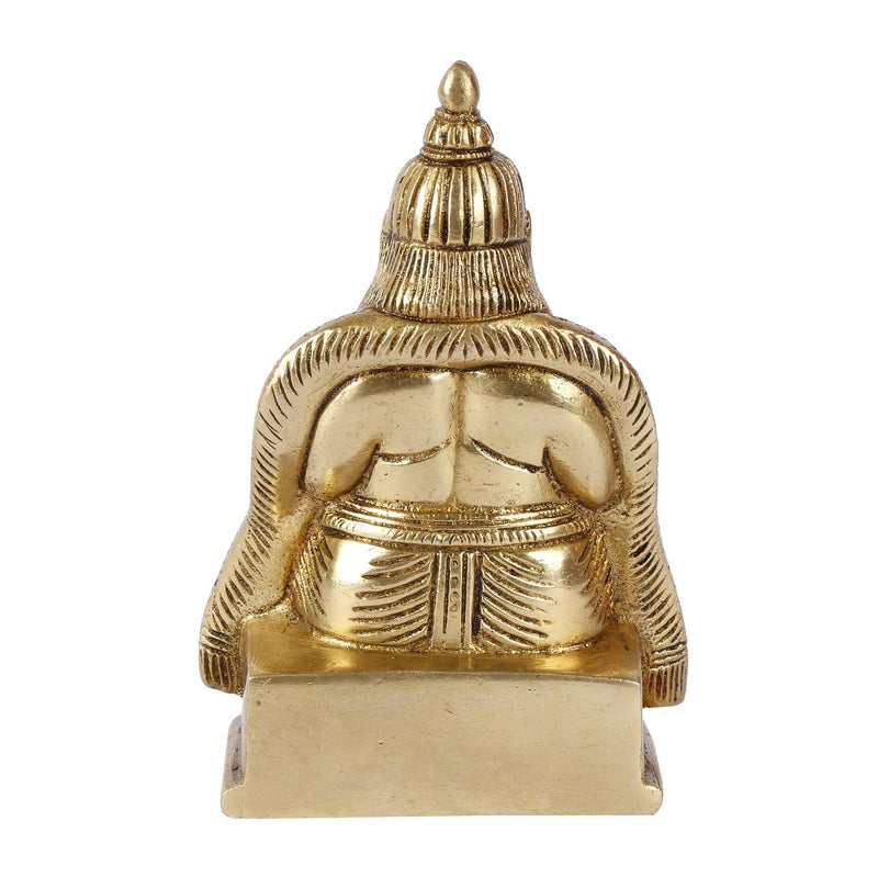 Kartique Karique Brass Kuber Murti for Home Kubera Idol for Tijori Locker Safe Vastu Decorative Items for Home Office Money Mahadosh Nivaran Murti 45 Inch - Image 5