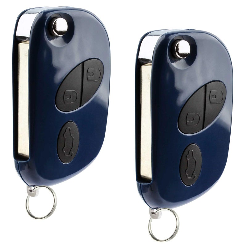 KeylessOption 2x Keyless Option Remote Flip Key Fob 3btn for Maserati GranTurismo Quattroporte (RX2TRF937) - Image 4