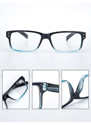 LANLANG 3-Pack Reading Glasses for Men Spring Hinge 3 Colors Clear Lens including 0.75-3.5 diopters L-L007 - view 3