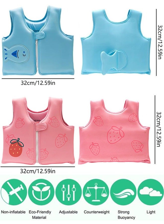 تابيت سترة سباحة للأطفال، عوامات للأطفال من سن 2 إلى 6 سنوات للفتيات والفتيان، شريط ذراع للسباحة، سترة عائمة لحمام السباحة مع أجنحة مائية وحزام كتف للأطفال - Image 5