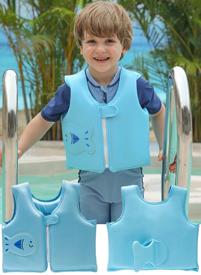 تابيت سترة سباحة للأطفال، عوامات للأطفال من سن 2 إلى 6 سنوات للفتيات والفتيان، شريط ذراع للسباحة، سترة عائمة لحمام السباحة مع أجنحة مائية وحزام كتف للأطفال - Image 1