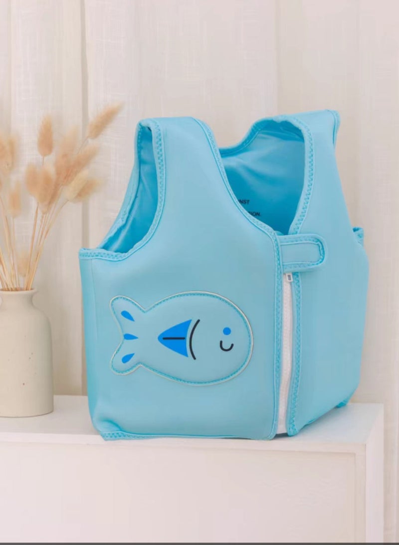 تابيت سترة سباحة للأطفال، عوامات للأطفال من سن 2 إلى 6 سنوات للفتيات والفتيان، شريط ذراع للسباحة، سترة عائمة لحمام السباحة مع أجنحة مائية وحزام كتف للأطفال - Image 2