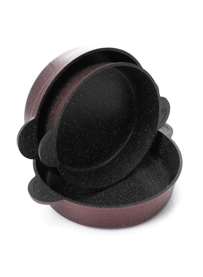 إيزي كوك إيزى كوك طقم صواني من إيزي كوك - 3 قطع باللون السافلون 3 عدد غرانيت