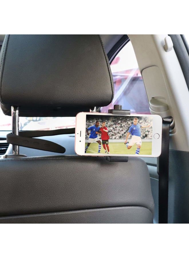 iTODOS Portable Flexible Cell Phone Holder Stand for Treadmill, Spin Bike, Bed, Car, Kitchen, Desk, Grocery Shopping Cart,Compatible with iPhone, Android, GoPro, DSLR, Action Camera(Black) - Image 2