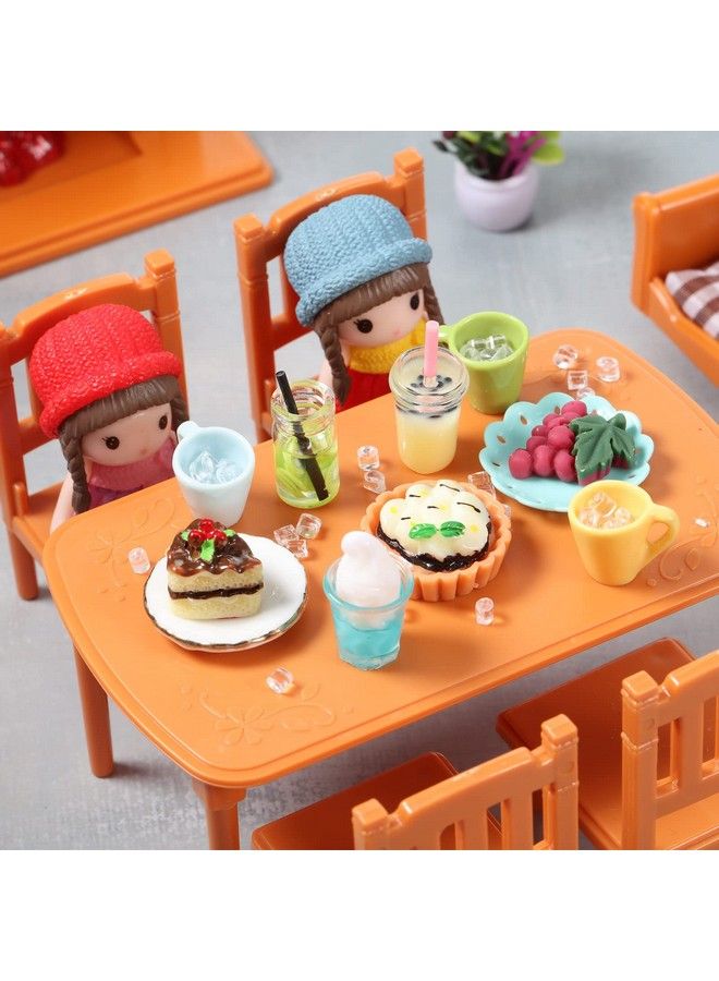 Waydress Fakes Miniature Clear Plastic Doll House Ice Cubes For Dollhouse Cups Sprinkle Decorations Fake Cake Dessert Beer Drinks Dollhouse Kitchen Food Accessories (200 G) - Image 5