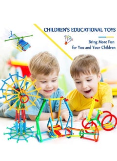 Generic 560 PCS Smart Sticks Building Toy Building Blocks Different Shape Educational Construction Engineering Set 3D Puzzle, Interlocking Creative Connecting Kit  - Image 1