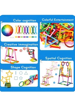 Generic 560 PCS Smart Sticks Building Toy Building Blocks Different Shape Educational Construction Engineering Set 3D Puzzle, Interlocking Creative Connecting Kit  - Image 5