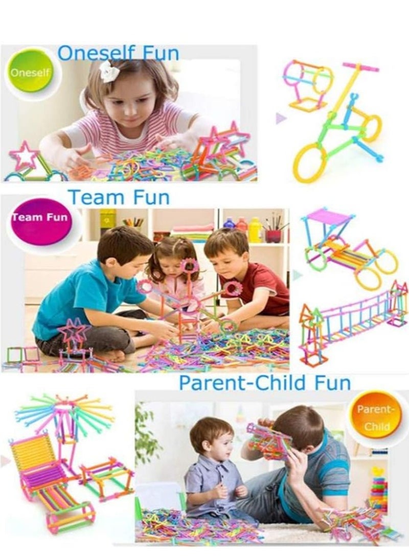 Generic - 560 PCS Smart Sticks Building Toy Building Blocks Different Shape Educational Construction Engineering Set 3D Puzzle, Interlocking Creative Connecting Kit - Image 1