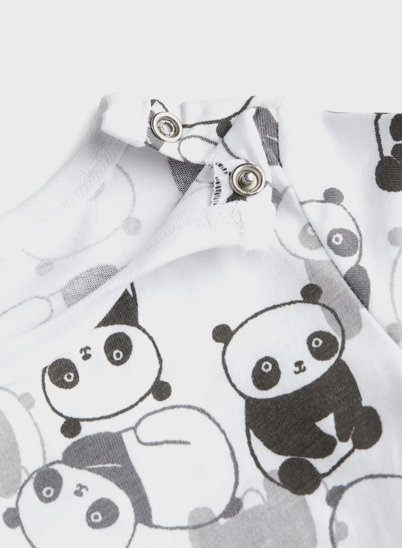 H&M Kids Printed Sweatshirt & Sweatpants Set