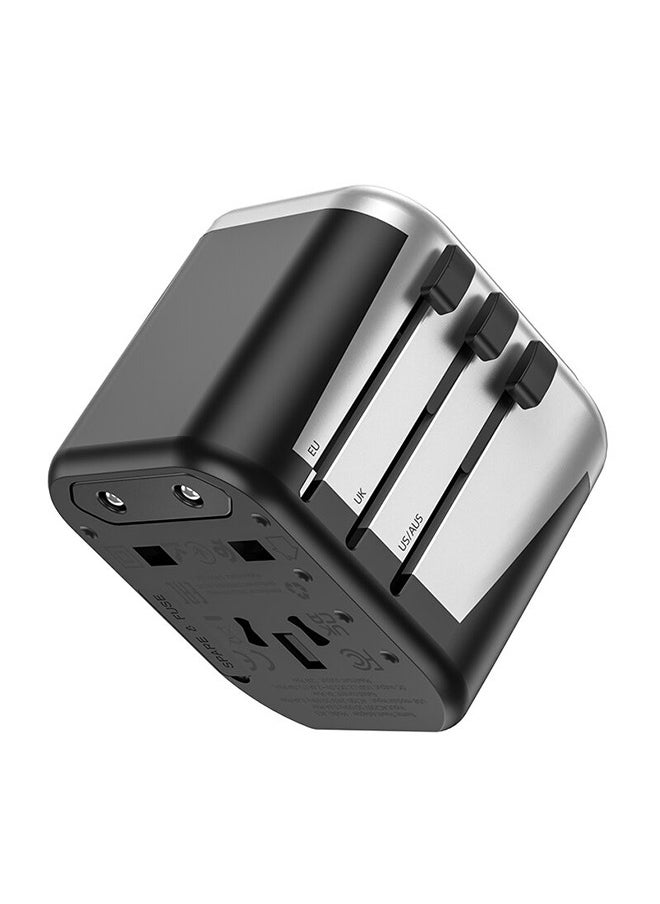 HOCO AC5 Level 12W Dual USB Port EU/UK/US/AUS Plug 4 in 1 Socket Universal Travel Conversion Charger