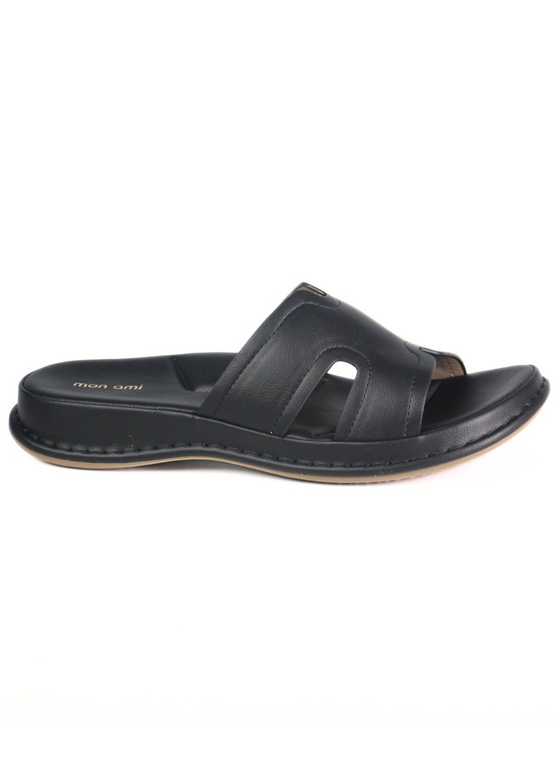 مون أمي صندل نسائي مريح سهل الارتداء | نعل داخلي ناعم ومبطن | تصميم خفيف بدون أربطة | نعل مانع للانزلاق | مقدمة مفتوحة للاستخدام اليومي | مناسب للمنزل والمشي والاستخدام اليومي براحة عالية - Image 1