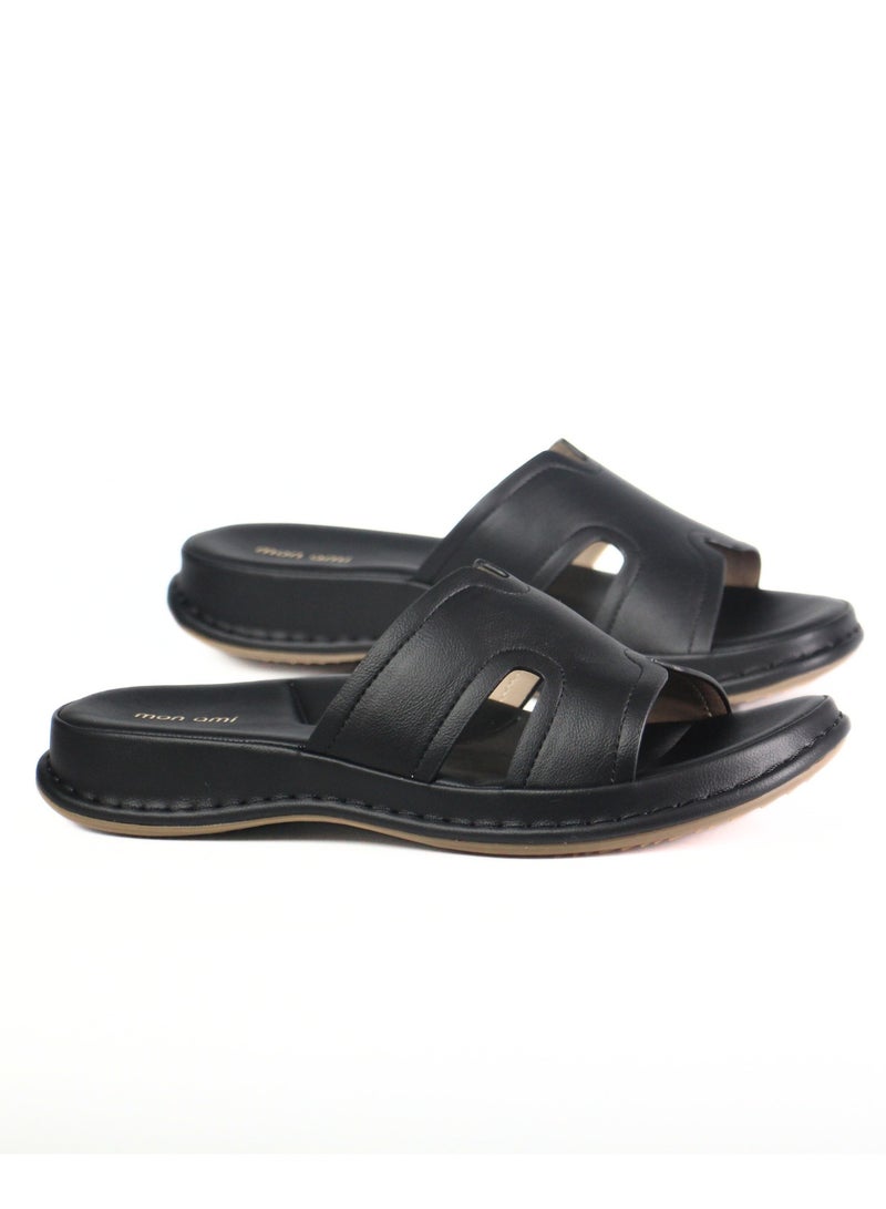 مون أمي صندل نسائي مريح سهل الارتداء | نعل داخلي ناعم ومبطن | تصميم خفيف بدون أربطة | نعل مانع للانزلاق | مقدمة مفتوحة للاستخدام اليومي | مناسب للمنزل والمشي والاستخدام اليومي براحة عالية - Image 2