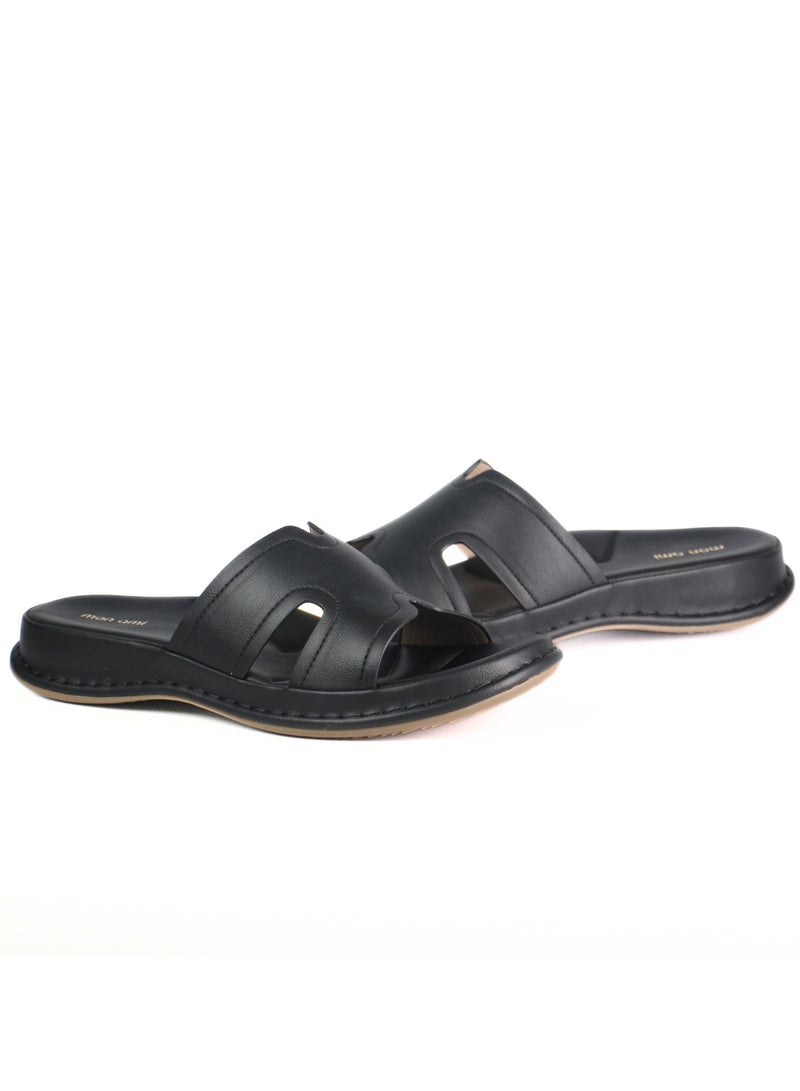 مون أمي صندل نسائي مريح سهل الارتداء | نعل داخلي ناعم ومبطن | تصميم خفيف بدون أربطة | نعل مانع للانزلاق | مقدمة مفتوحة للاستخدام اليومي | مناسب للمنزل والمشي والاستخدام اليومي براحة عالية - Image 3