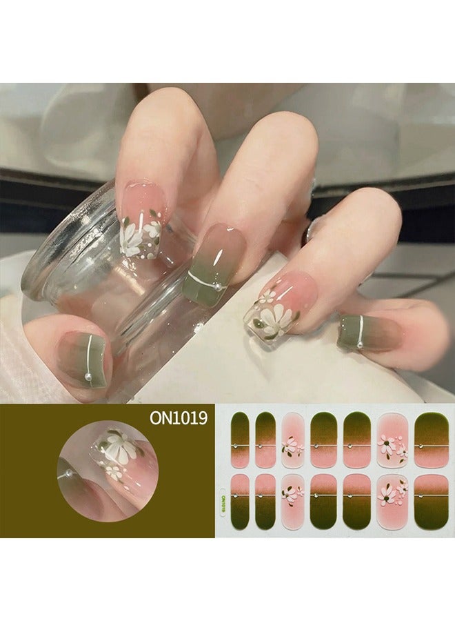 NIBEMINENT 56 Pieces False Nails Set,Diy Manicure Nail Salon Varnish Nail Art，Nail Patches，Full Coverage Nail Stickers，Fake Nails  - Image 3