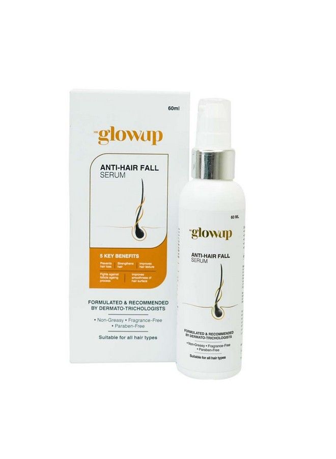 HK Glowup Antihair Fall Serum For Women & Men ; Hair Growth Serum For Falling & Intensive Hair ; Protection And Shine For Dry Flyaway & Frizzy Hair ; Growth Treatment (60 M) - Image 3