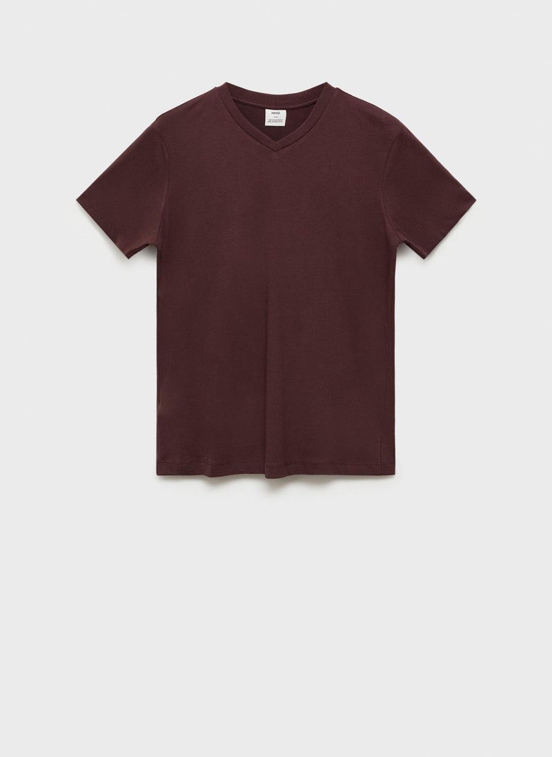 Casual Slim Fit V-Neck T-Shirt