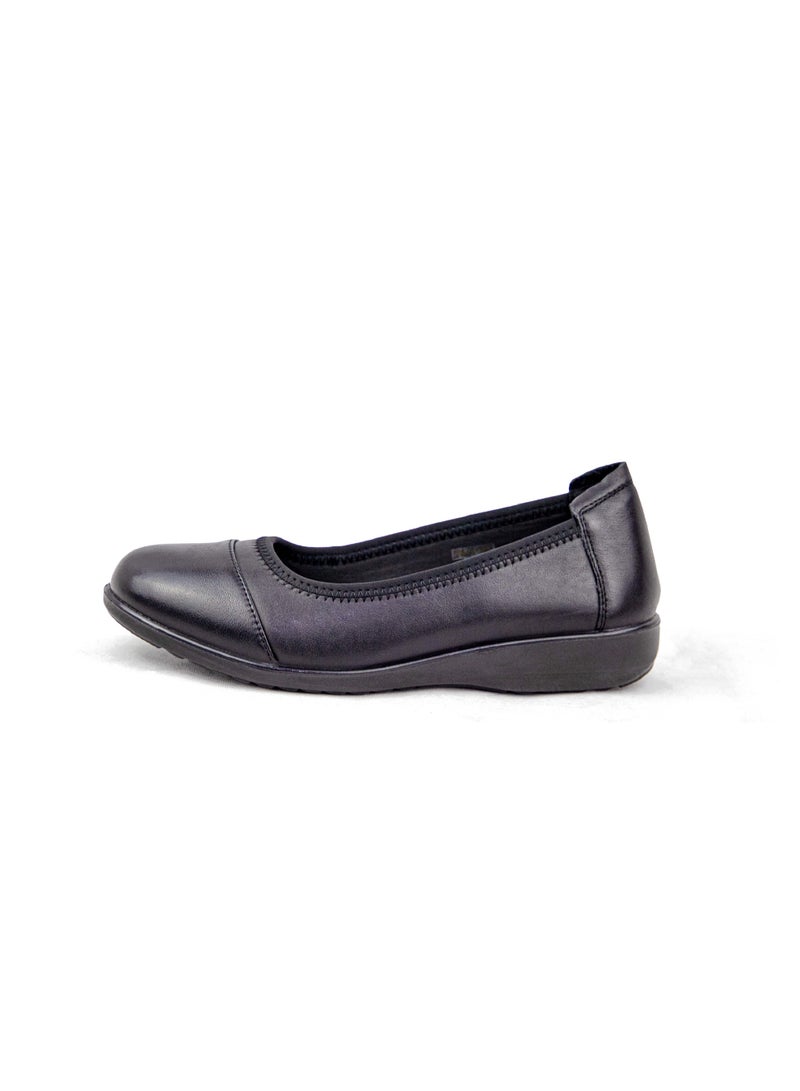Gladiator GL 5010-1 Women’s Genuine Leather Comfort Flats – Black | Office & Formal Wear Shoes - Image 3